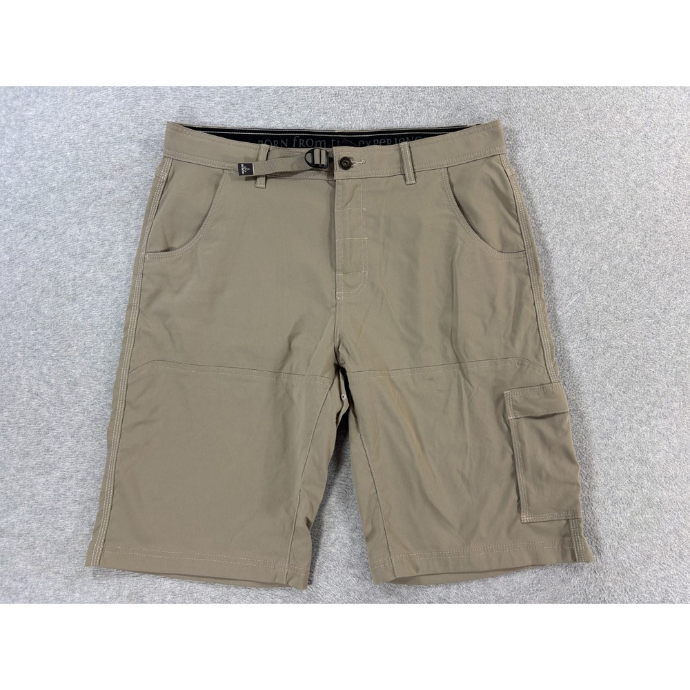 Prana ZION Hiking Travel Shorts (Men's 35) Brown - 12"